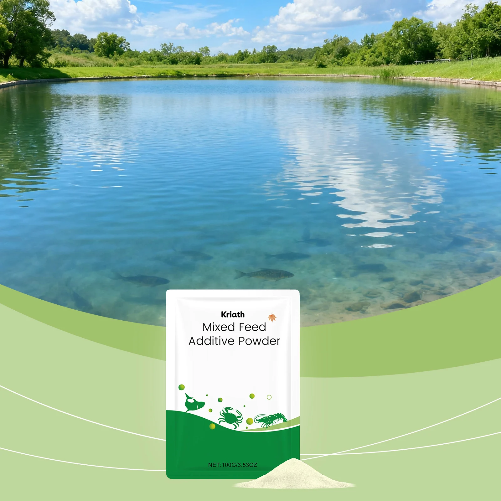 Mixed Feed Additive Powder for Aquaculture - Growth & Stability Formula 2 aquatic feed additive powder spu988677708198 desc 2