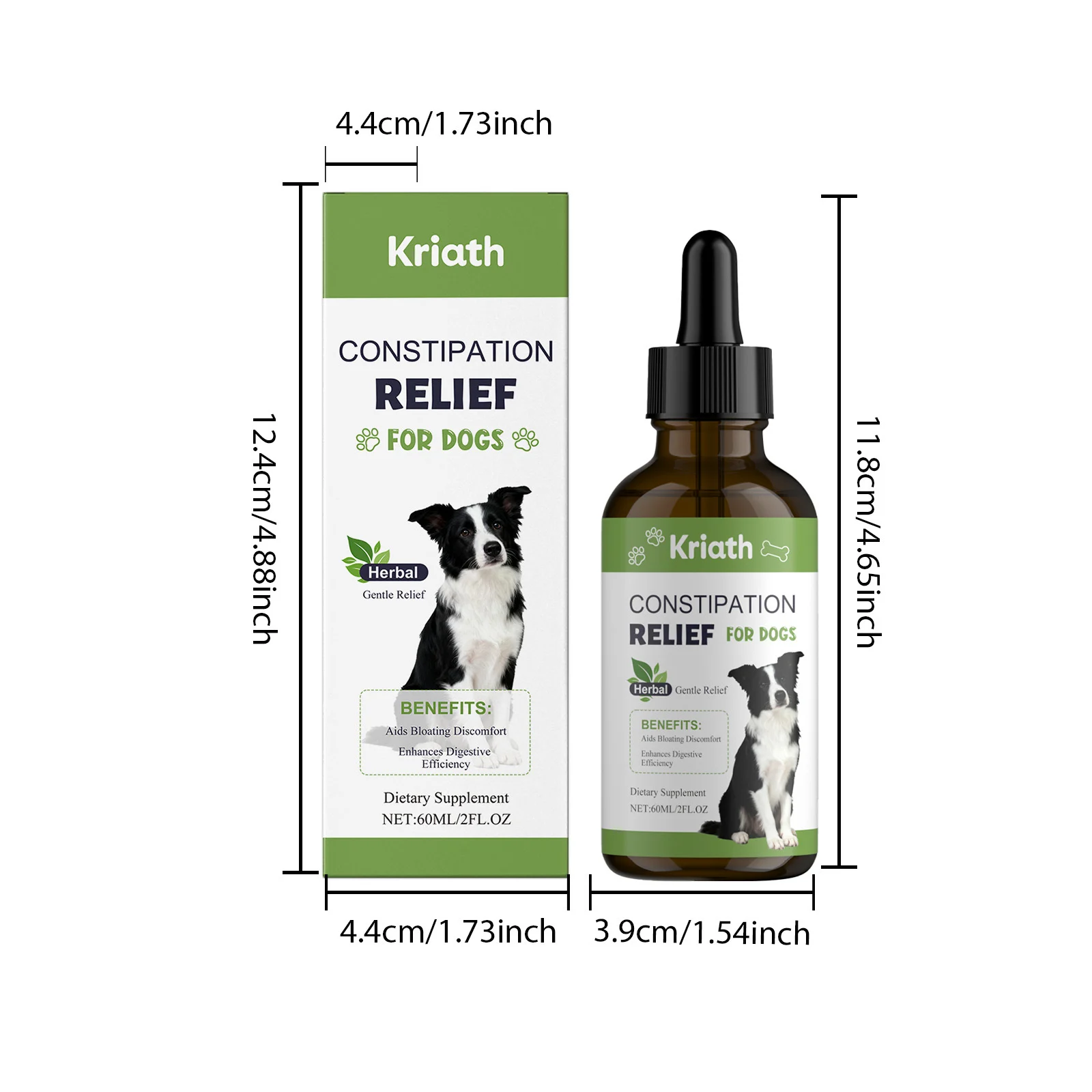 Herbal Dog Constipation Relief Liquid - Gentle Digestive Aid (60ml) 1 dog constipation relief liquid spu979562358994 desc 1