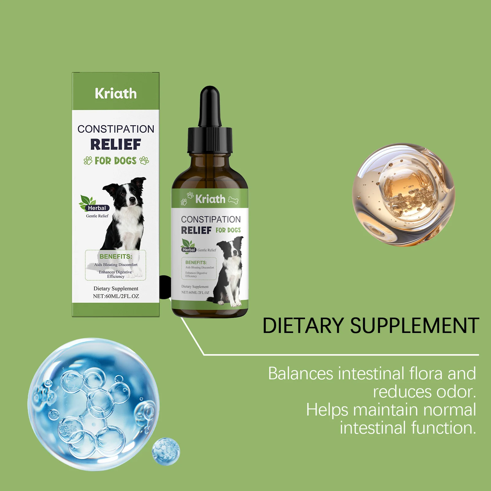 Herbal Dog Constipation Relief Liquid - Gentle Digestive Aid (60ml) 10 dog constipation relief liquid spu979562358994 desc 10