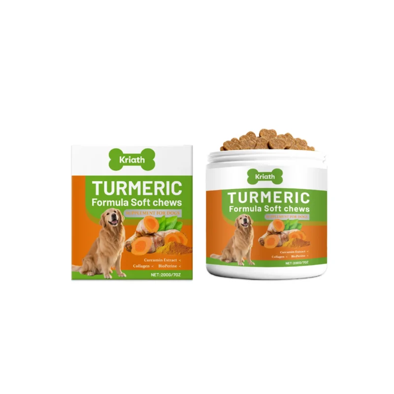 dog-turmeric-soft-chews-joint-support-spu999000168360-1 Kriath Dog Turmeric Soft Chews - Joint Support, Antioxidant, Chicken Flavor Supplement