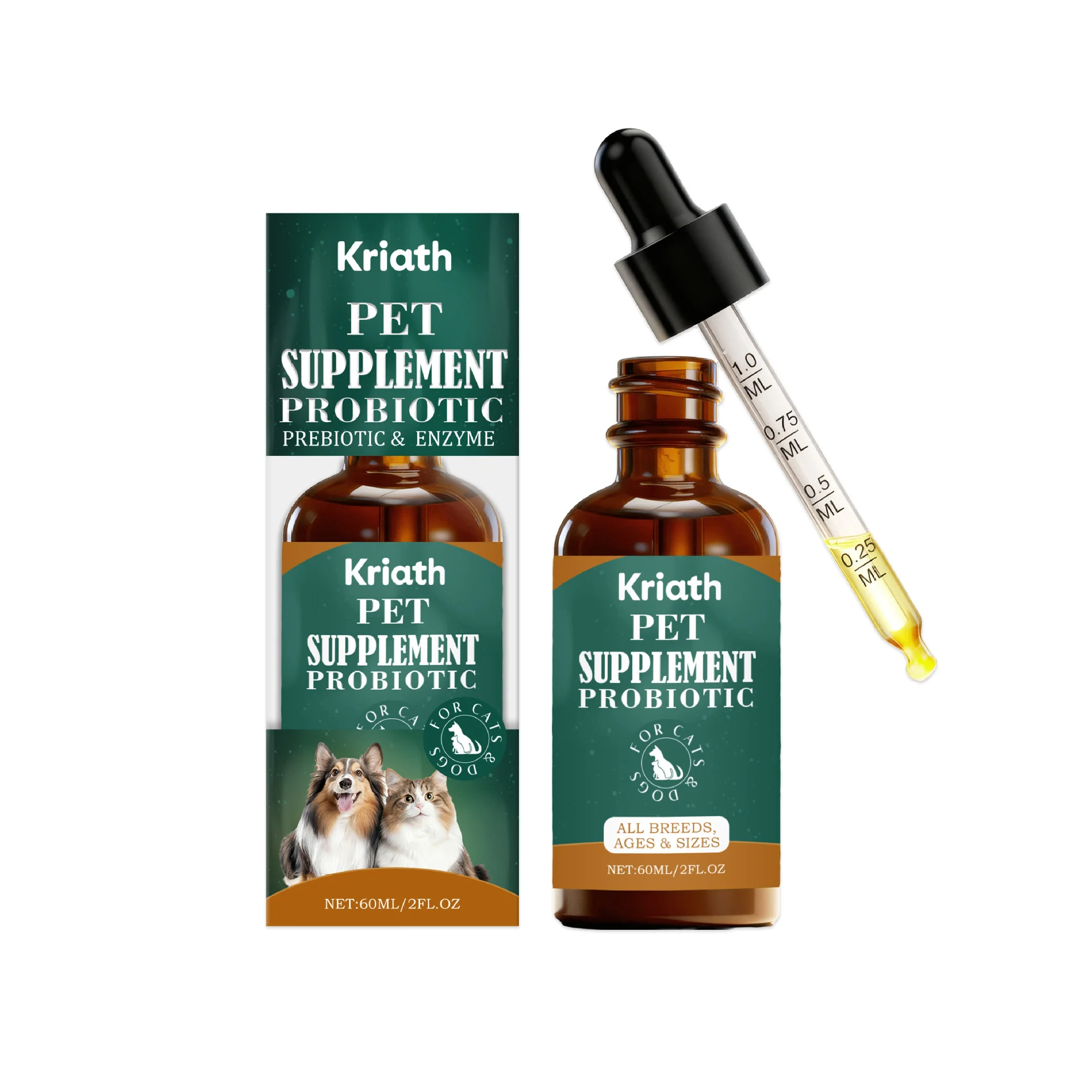 The 3 AM Wake-Up Call: My Honest Kriath Probiotic Drops Review 1 Kriath Probiotic Drops for Dogs and Cats bottle