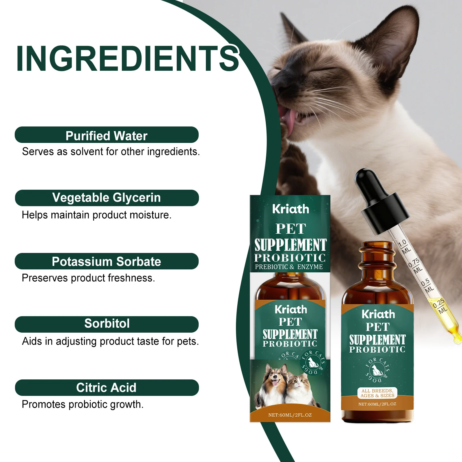 The 3 AM Wake-Up Call: My Honest Kriath Probiotic Drops Review 2 Dog enjoying food with Kriath drops
